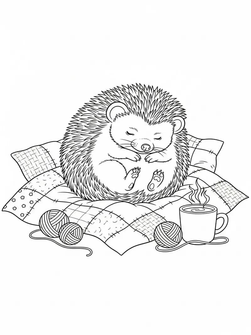Coloring page from the Ink & Meadow library