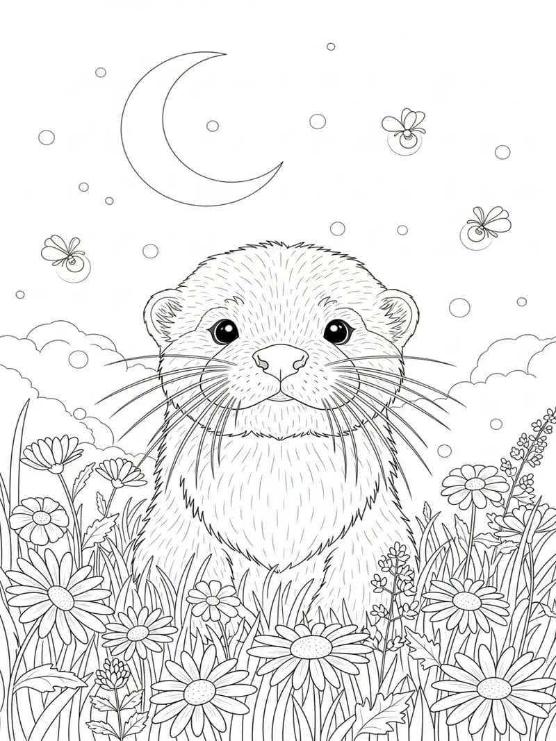 Coloring page from the Ink & Meadow library