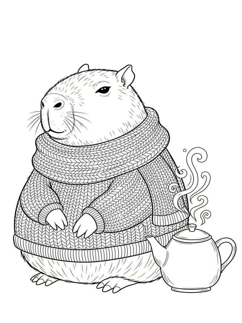 Coloring page from the Ink & Meadow library