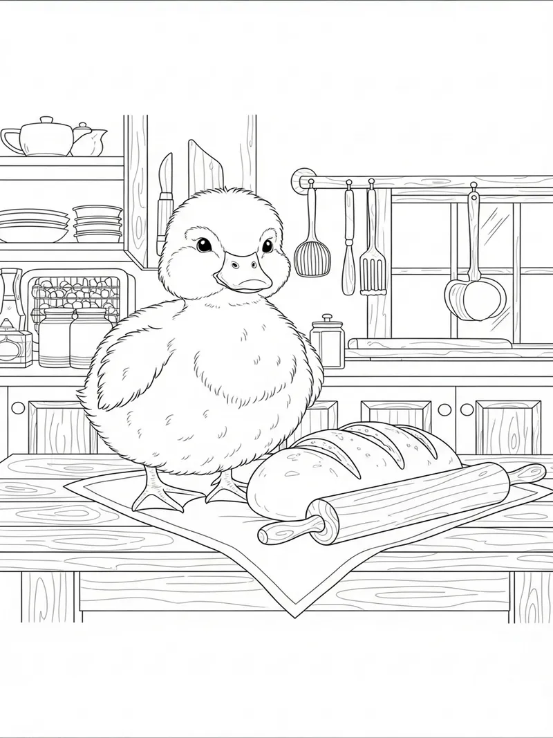 Coloring page from the Ink & Meadow library