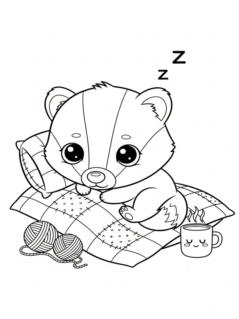 Coloring page from the Ink & Meadow library