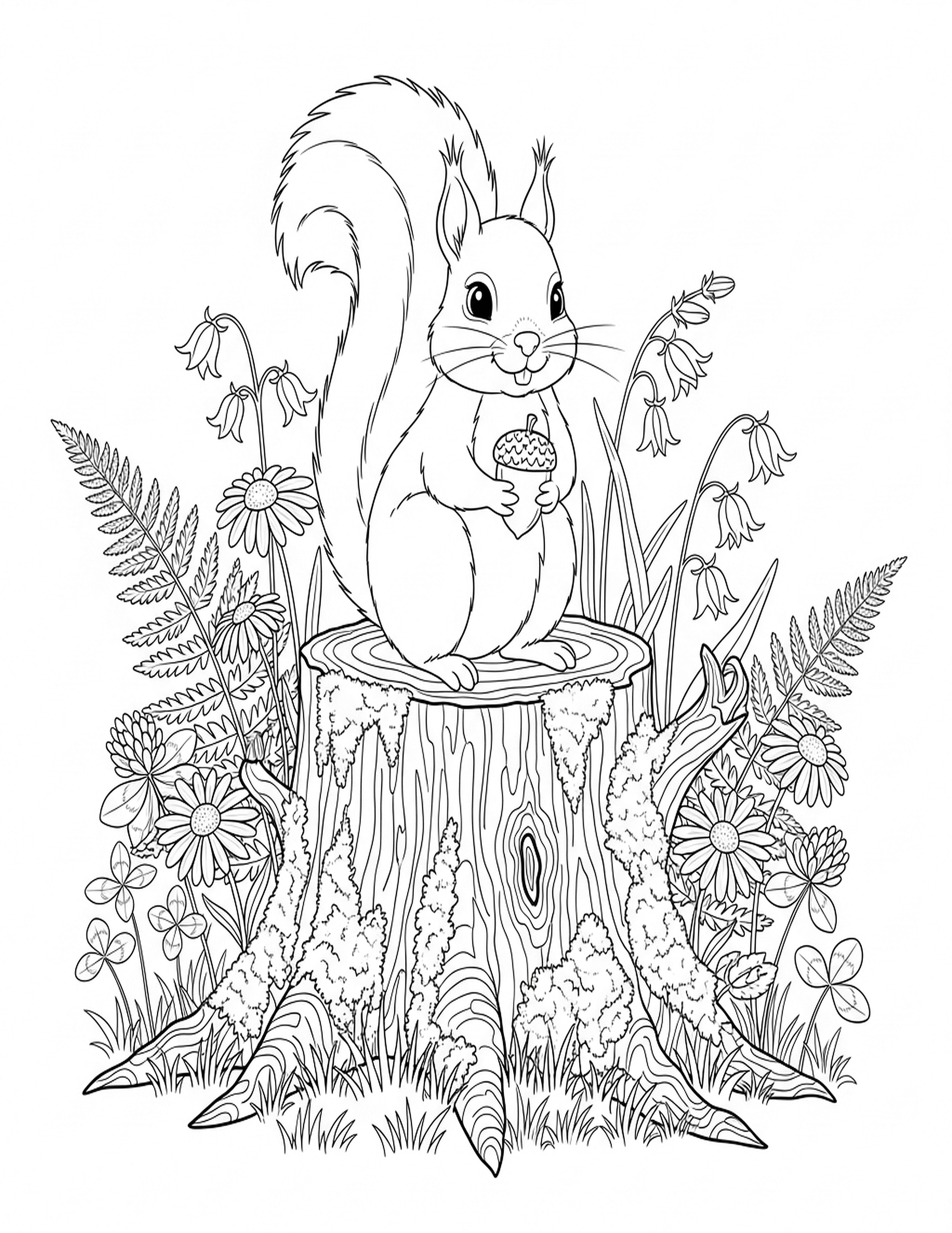 Squirrel & Acorn